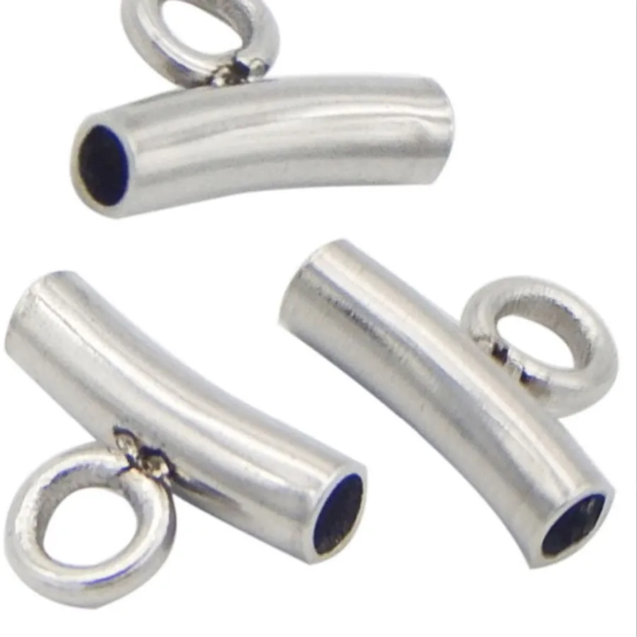 Authentic The Arcane Curved Conduits of Stainless Steel - Ten Sacred Spacer Beads