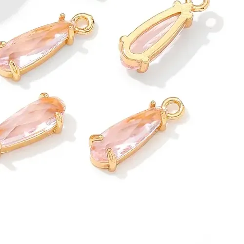 Authentic Celestial Teardrop of Golden Light – 18K Plated Charm