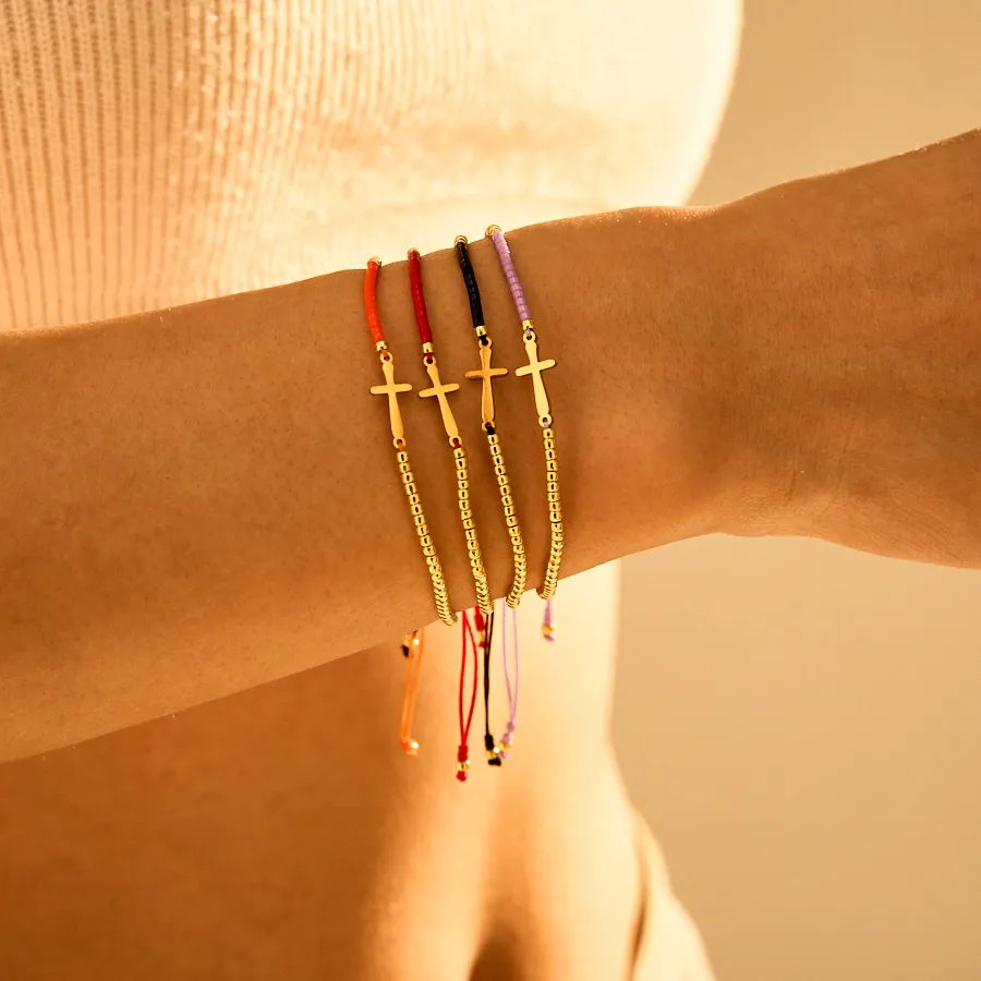 Authentic Sacred Path: The Golden Cross Seed Bead Talisman