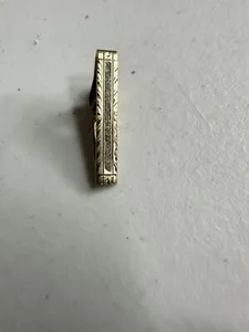 Authentic The Golden Anchor of Focus - Swank Rectangular Tie Tack