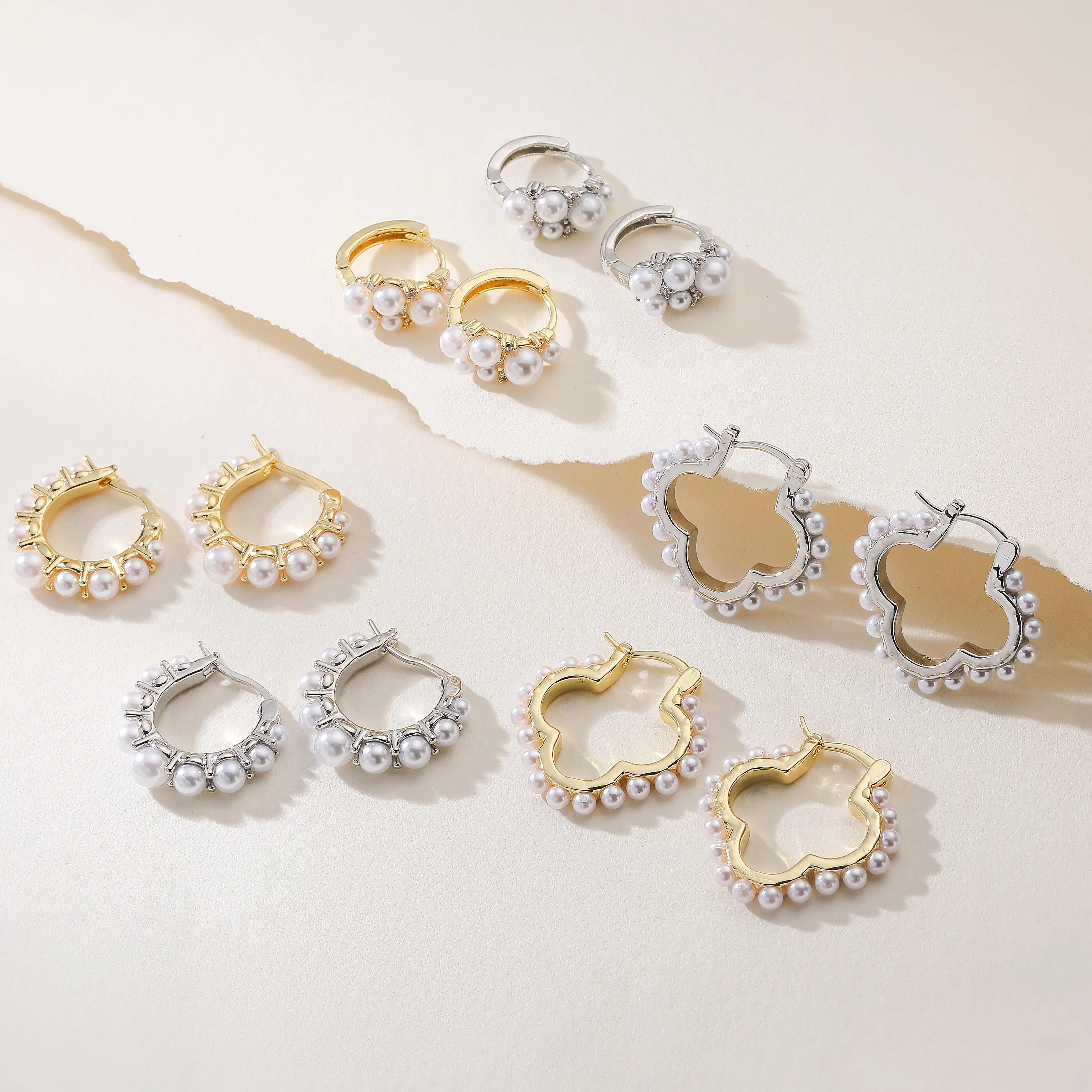 Authentic Whispering Clovers of Eternal Grace Hoop Earrings