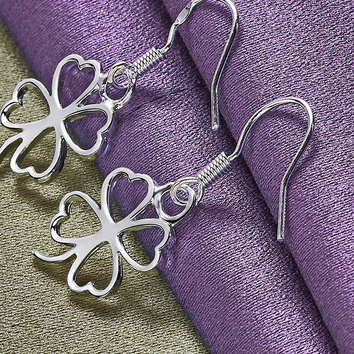 Authentic The Whispering Clover: Sterling Silver Talismans of Love and Fortune