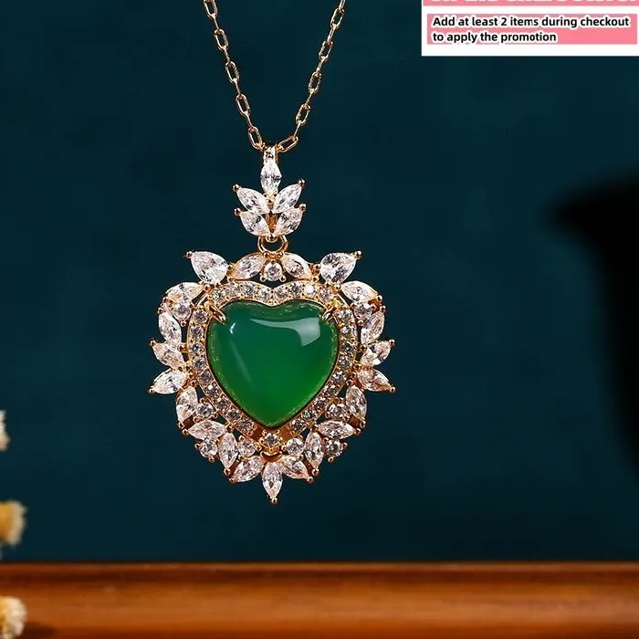 Authentic Heart's Green Light: A Jade Crystal Beacon of Balance and Harmony