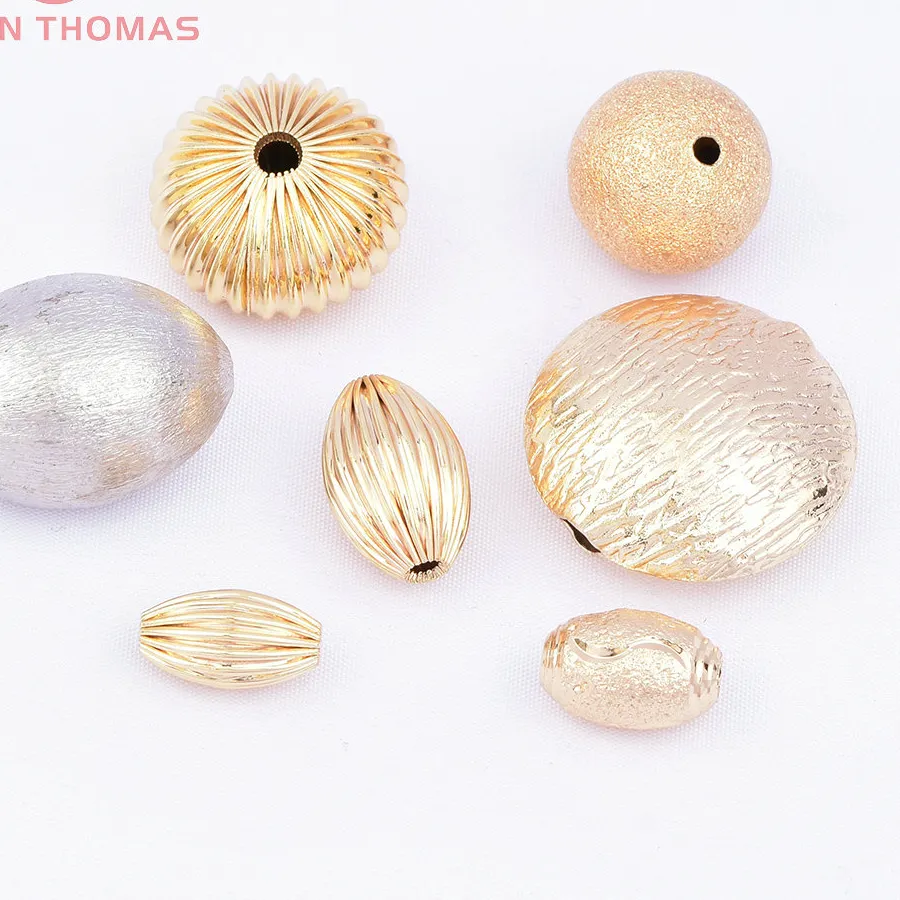 Authentic Radiant Solar Anchors: 24K Gold-Plated Brass Sacred Spacer Beads