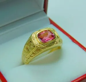 Authentic Pink Tourmaline's Heart Chakra Radiance: A Golden Shield of Protection