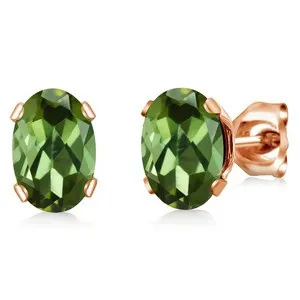 Authentic Verdant Heart Rose Gold Studs