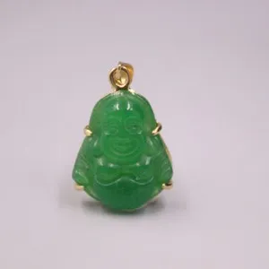 Authentic Blessings of the Emerald Buddha: Protective Jadeite Pendant for Harmony and Balance