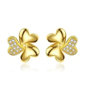 Authentic Ethereal Heartbeat Rose Gold Studs