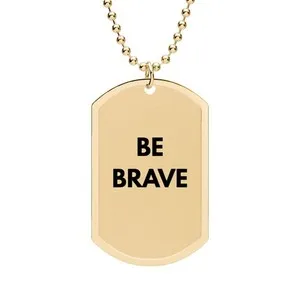 Authentic The Sovereign Path: Gilded Courage Dog Tag Talisman