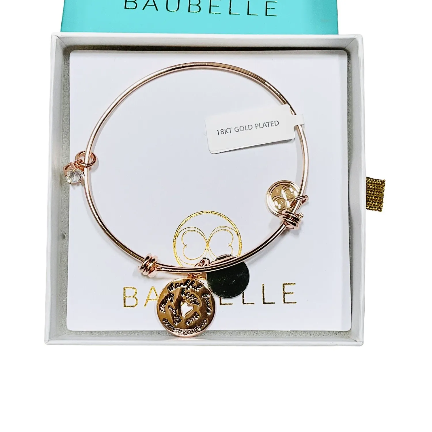 Authentic Aura of Affection: 18K Golden Heartbeat Charm