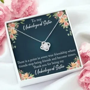 Authentic Sisterhood's Embrace: The Infinite Love Knot Amulet