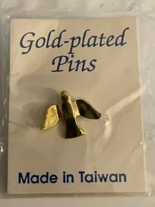 Authentic Gold Plated Dove Lapel PIn Christian Faith Religious