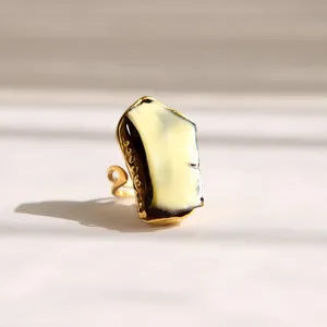 Authentic The Golden Sun of Ages Baltic Amber Ring