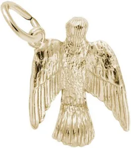 Authentic Gold-Plated Sterling Silver Dove Charm by Rembrandt