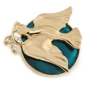 Authentic Gold Plated 'The Dove Of Peace' Brooch