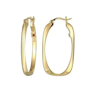 Authentic Allure of Protection: Sterling Silver "Allure" Hoop Earrings