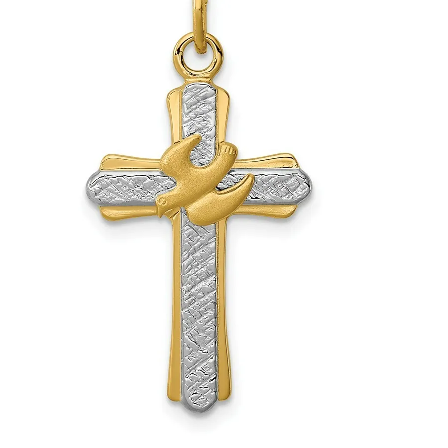 Authentic The Celestial Messenger: Sacred Dove and Cross Amulet