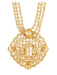 Authentic The Golden Cipher Large Vintage Christian Dior Statement Necklace