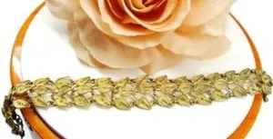 Authentic The Gilded Filigree Sanctuary: 7.75-Inch Antique Sterling Silver & Gold-Plated Sacred Geometry Bracelet