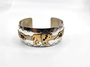 Authentic The Golden Spirit Buffalo Cuff