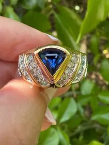 Authentic The Triangle Prism of Etheric Clarity Ring