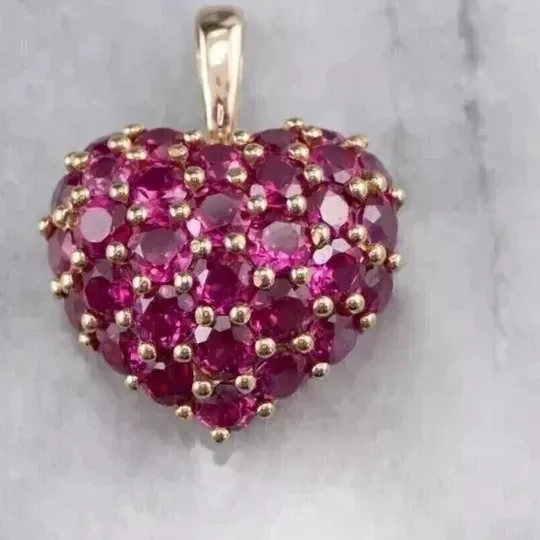 Authentic Crimson Heart of Radiant Passion