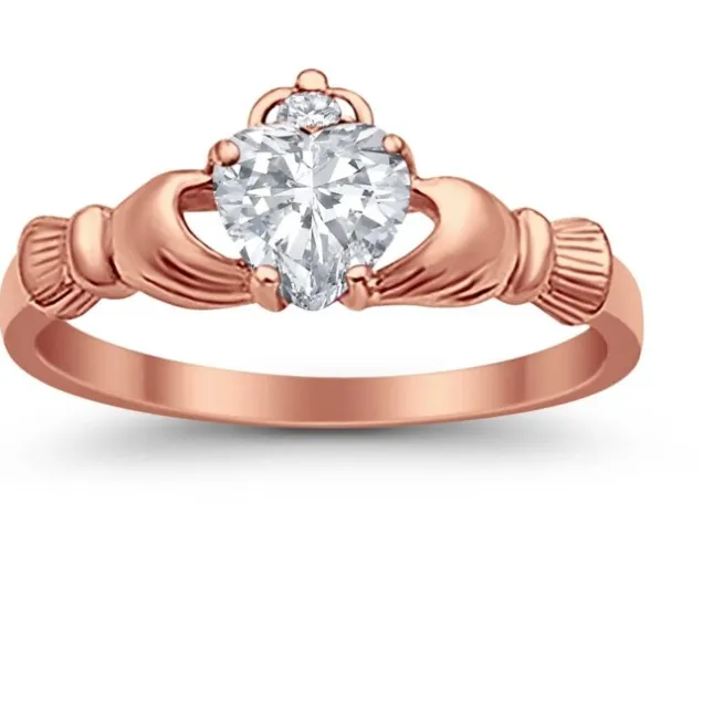 Authentic The Enchanted Claddagh Promise Ring: A Sterling Embrace of Love and Devotion