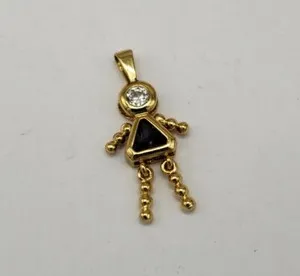 Authentic Amethyst Celestial Maiden Talisman in Radiant Gold
