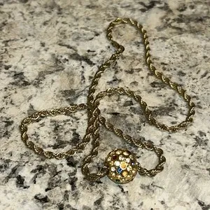 Authentic Celestial Harmony: Birth Stone Necklace Ball