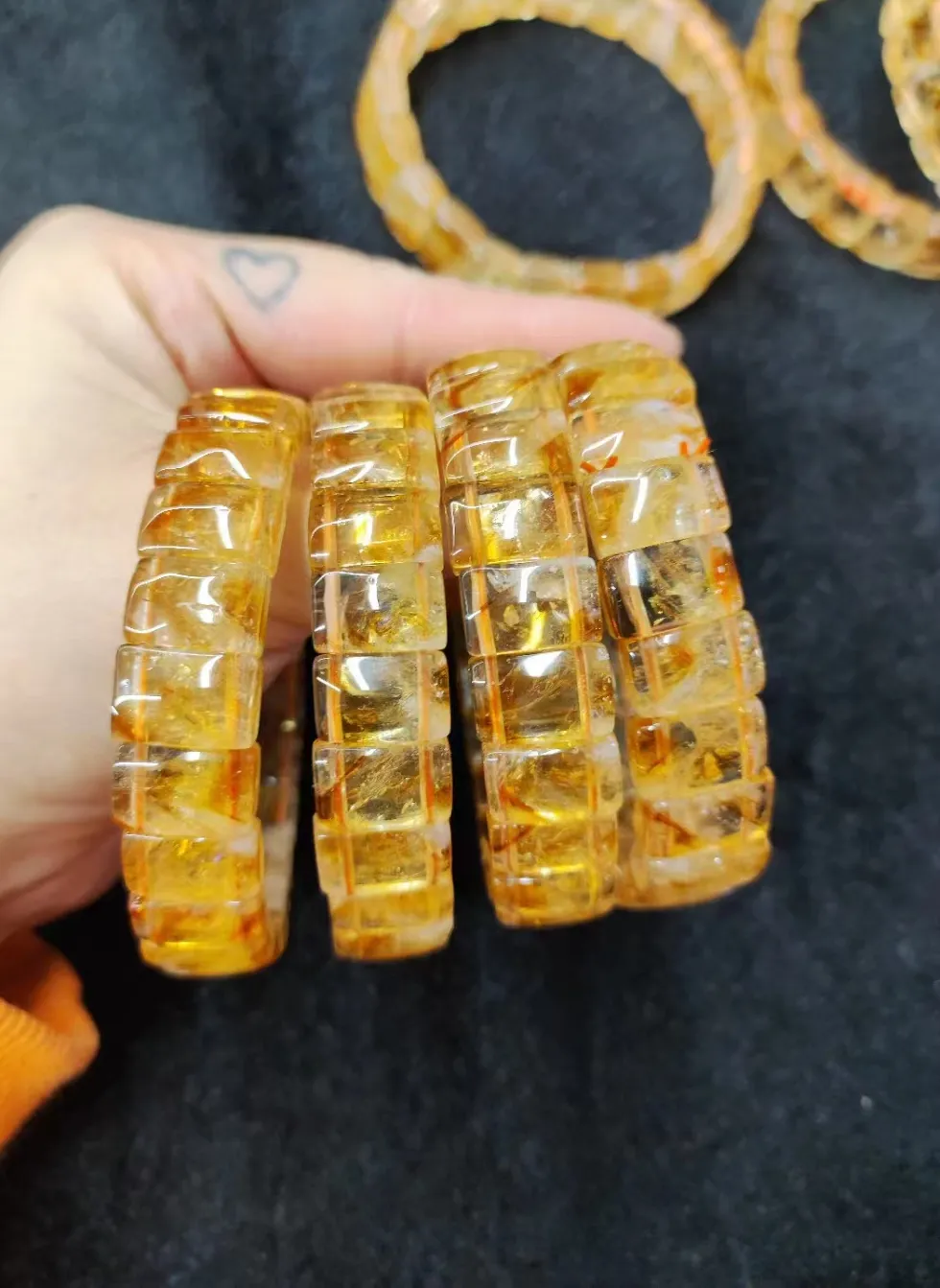 Authentic Solaris Radiance: The Citrine Gemstone Meridian Bracelet