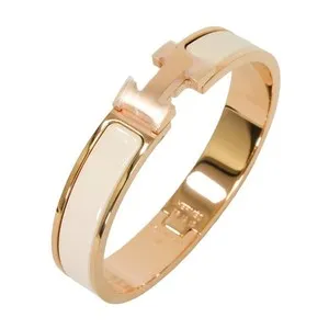 Authentic The Celestial Loop of Hermes: Clic H GM Cream and Rose Gold Talisman