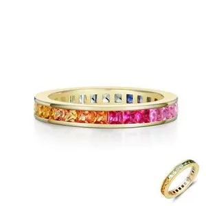 Authentic Celestial Spectrum Eternity Band: A Conduit of Boundless Radiance