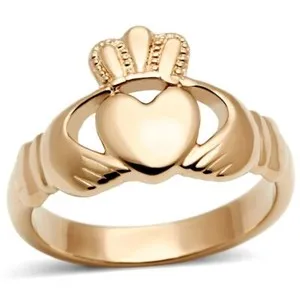 Authentic Rose Gold Plated Claddagh Ring TK316