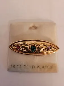 Authentic The Sold'or Ireland 18k Gold-Plated Heritage Brooch