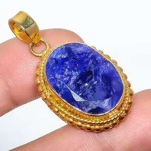 Authentic Celestial Azure Aura Gold-Plated Talisman