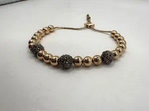 Authentic Radiant Harmony Rose Gold and Hematite Slider Bracelet