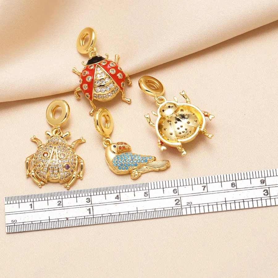 Authentic The Crimson Herald of Fortune: Enameled Ladybug Talisman