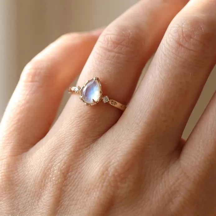 Authentic The Celestial Luminary Ring of Ethereal Tides