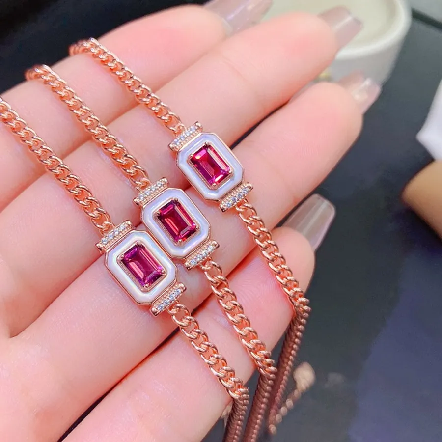 Authentic The Garnet Vow: A Rose Gold Talisman of Vitality