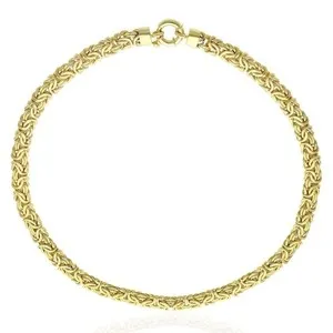 Authentic The Byzantine Weaver: Radiant 8mm Gold-Plated Sterling Silver Chain