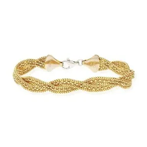 Authentic The Infinite Weave: Tri-Tone Sacred Geometry Bracelet