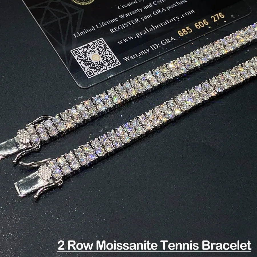 Authentic The Celestial Radiance Dual-Row Moissanite Talisman