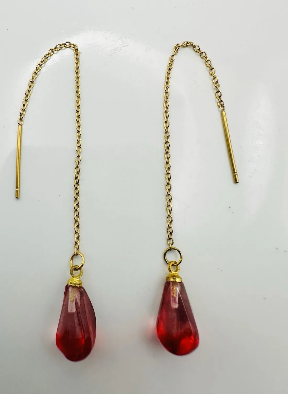 Authentic Pomegranate Seeds of Abundance: Handcrafted Gold Plated Earrings
