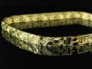 Authentic The Gilded Guardian: Celestial Nugget Talisman Bracelet