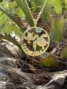 Authentic Celestial Sea Turtle Gold-Plated Totem