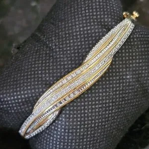 Authentic The Eternal Radiance Diamond-Encrusted Bangle