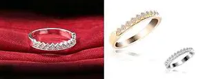 Authentic The Golden Covenant Micro-Inlay Zirconia Band