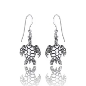 Authentic Ancient Voyager Sea Turtle Talismans in Radiant White Gold