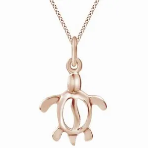 Authentic The Eternal Voyager: Rose Gold Sea Turtle Amulet