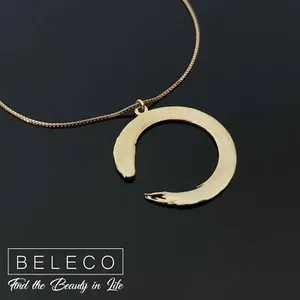 Authentic The Infinite Circle Enso Pendant of Zen Illumination